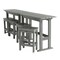 Highwood Usa Lehigh 6pc Counter Height Outdoor Patio Furniture Balcony Set AD-KITBALC101-CGE - alternate 1